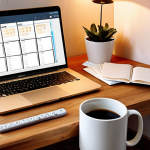 **

Prompt: Budget planning in a cozy Swedish home setting. Visualize a person sitting at a wooden table, illuminated by a warm lamp, meticulously reviewing expenses on a laptop. Scattered around are handwritten notes, a budget app interface on the screen, and a steaming mug of coffee. Emphasize a sense of calm control and financial awareness. Scandinavian design elements should be present.

**